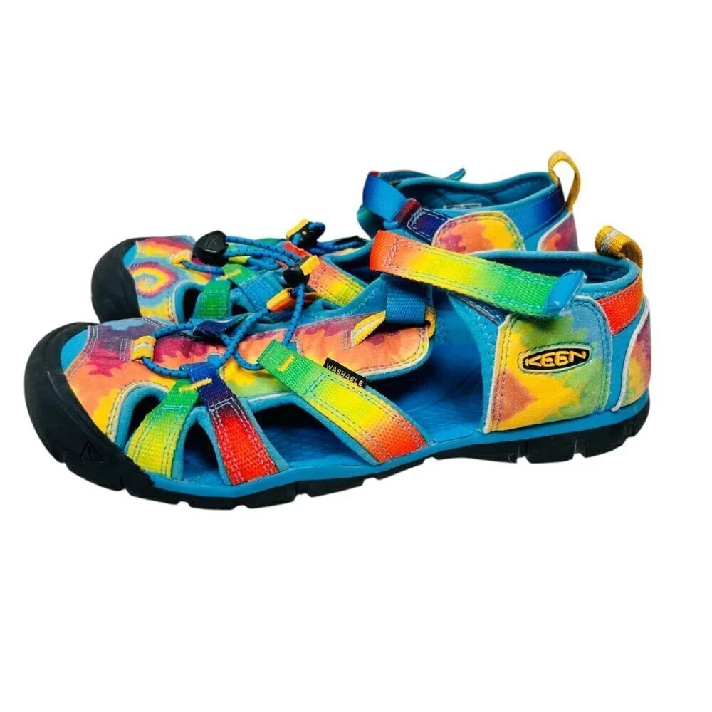 Keen Big Kids Seacamp II CNX Sandal Size 5 Multicolor Hiking Waterproof